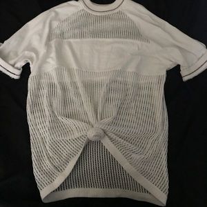 Long shirt with holes